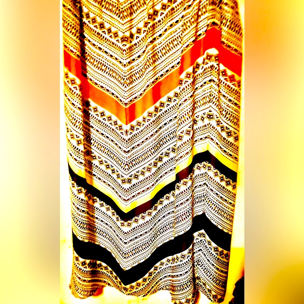 Old Navy Geometrical Dress with Elastic Top, Size S